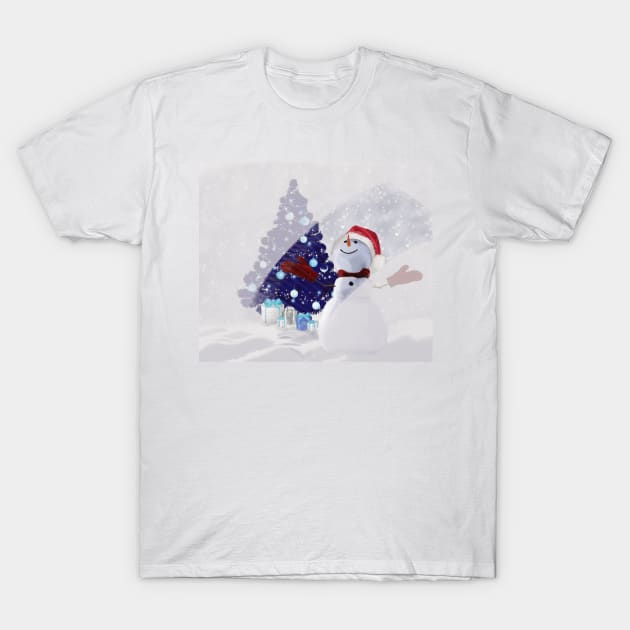 Snowman T-Shirt by ckai